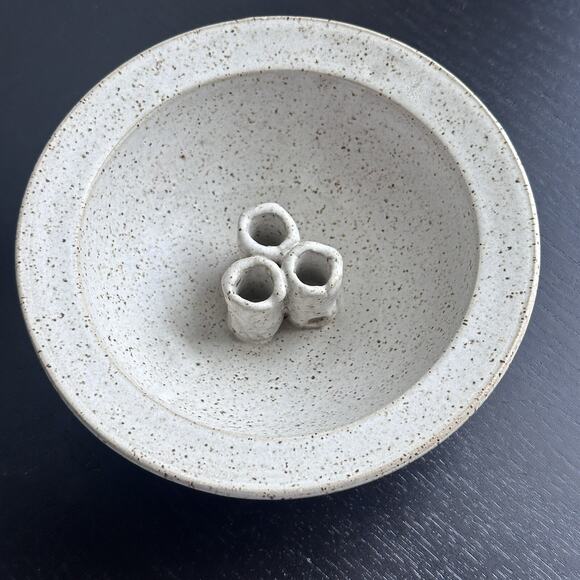 RECKERS Signed Clay 7" Diameter Bowl-Robert Reckers SALT CREEK POTTERY - Picture 7 of 11